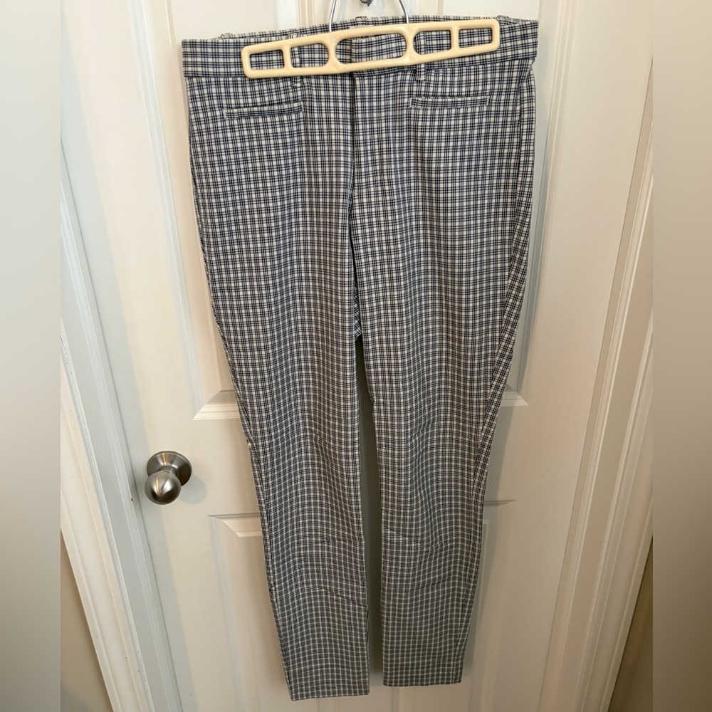 Gap Crepe Skinny Ankle Plaid Pant Women’s 6 Tall Workwear Office Business Casual - Picture 2 of 8